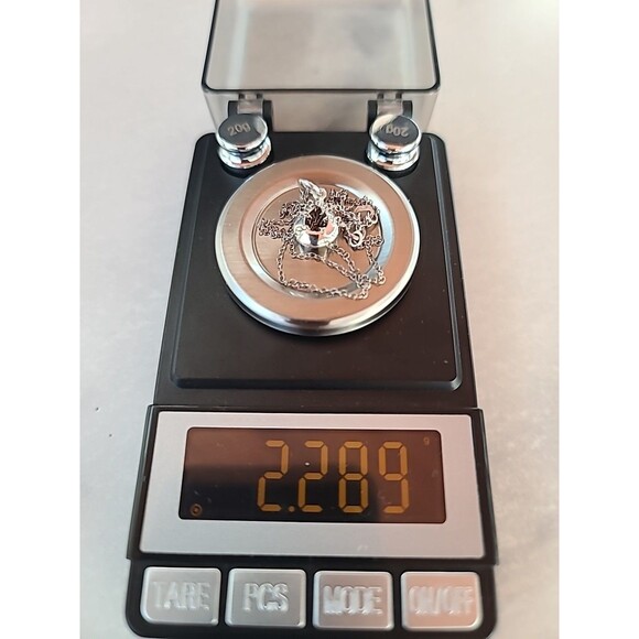 925 Sterling Silver Teardrop Pendant Necklace Vintage Thailand - Picture 10 of 10